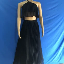 Women Summer Casual Solid Sleeveless Pleated Lace-Up Pleated Skirt 14 Women Summer Casual Solid Sleeveless Pleated Lace-Up Pleated Skirt -Deals Toggenix Store 0026e3629f0df140