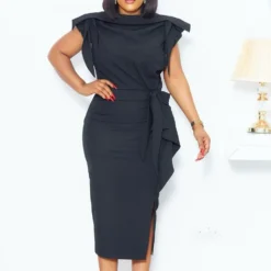 Women Summer Elegant Sleeveless Ruffles Dress -Deals Toggenix Store 0194a1d399363462