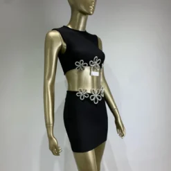 Women Sexy Embroidered Top And Bandage Skirt Two-piece Set -Deals Toggenix Store 02d263e062986c4c