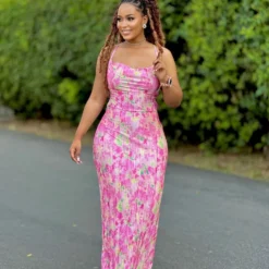 Women Summer Sleeveless Sexy Printed Maxi Dress -Deals Toggenix Store 032c85d49284a4ea