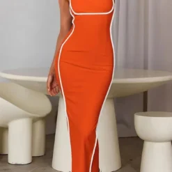 Women Sexy Contrast Color Suspender Dress -Deals Toggenix Store 04aba60d073867e4