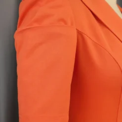 Spring And Autumn Turndown Collar Business Career Dress Shrugged High Waist Light Formal Pleated Dress