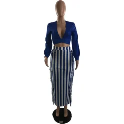 Women Casual Solid Top And Tassel Pants Two-piece Set -Deals Toggenix Store 054e53bfd0201ea6