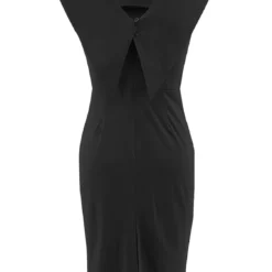 Women's Sleeveless Square Neck Zipper Slit Office Dress 28 Women's Sleeveless Square Neck Zipper Slit Office Dress -Deals Toggenix Store 05a5696dfa3580bb