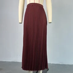 Women's Summer Turndown Collar Vest Top Pleated Skirt Suit -Deals Toggenix Store 079cb4ec8efb2555