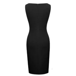 Women Round Neck Sleeveless Button Dress -Deals Toggenix Store 08e60cfd0480539a
