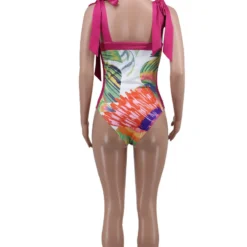 Fashion Casual Women's Sleeveless Printed Lace Up Strap Bodysuit Skirt Set -Deals Toggenix Store 0a14ff9d56cc5ece