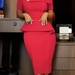 Women's Chic Tonle Fashion Slash Shoulder Dress -Deals Toggenix Store 0b48c3200b0957a8