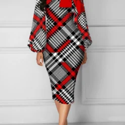 Sexy Fashion Digital Print Long Sleeve Round Neck Women's Dress -Deals Toggenix Store 0b48cf41cda7aa97