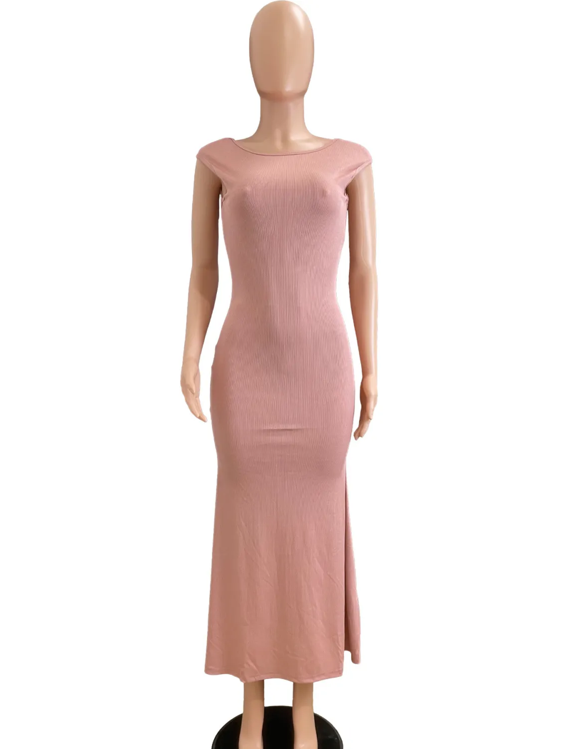 Women's Spring And Autumn Fashion Sexy Hollow Low Back Slim Bodycon Dress 3 Women's Spring And Autumn Fashion Sexy Hollow Low Back Slim Bodycon Dress - Image 3