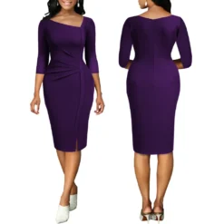 Sexy Solid Color L-neck Women's Dress 19 Sexy Solid Color L-neck Women's Dress -Deals Toggenix Store 0c4f5a7f56161657