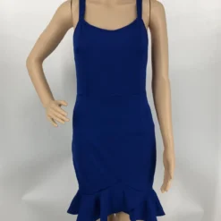 Fashion Solid Color Straps Ruffle Bodycon Dress -Deals Toggenix Store 0d016492048a2edc