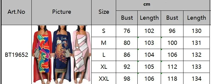 Strapless Printed Dress Long Jacket Two-Piece Set For Women 11 Strapless Printed Dress Long Jacket Two-Piece Set For Women - Image 11