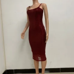 Summer Women's Sleeveless Low Back Straps Sequin Party Dress -Deals Toggenix Store 0e7a71c61e84532c