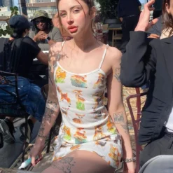 Women Sexy Suspender Bodycon Print Dress -Deals Toggenix Store 101a53056d97518d