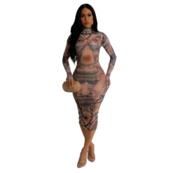 Maxi Dress In Women Sexy Prints -Deals Toggenix Store 108f5d468e118654