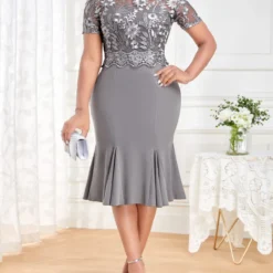 Plus Size Women Embroidered Patchwork Dress -Deals Toggenix Store 10ed0a5b09f1b25d