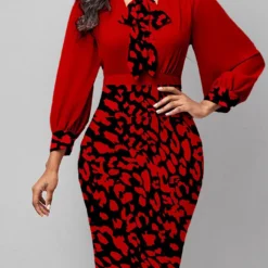 Sexy Fashion Printed V-Neck Cropped Sleeve Women's Dress -Deals Toggenix Store 126488517b356612