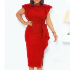 Women Summer Elegant Sleeveless Ruffles Dress -Deals Toggenix Store 12d3a184c203abe3