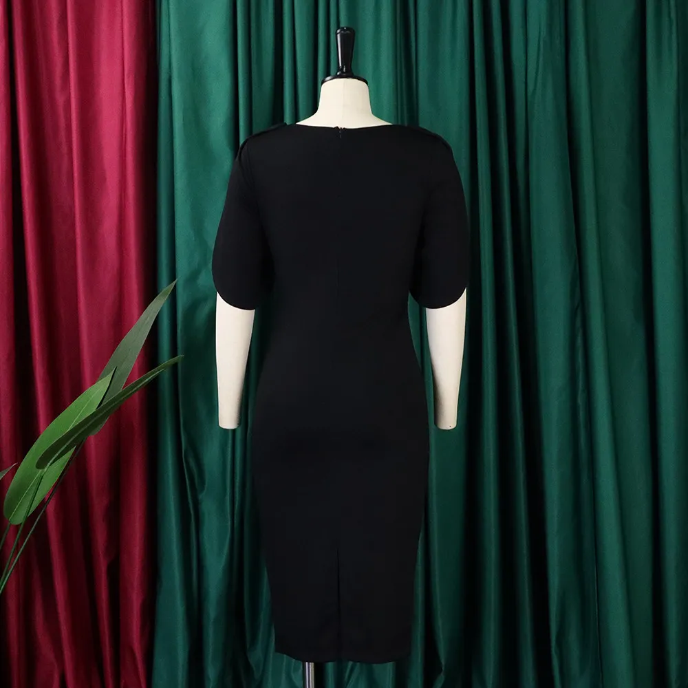 Summer Fashion Chic Elegant Office Bodycon Office Plus Size African Dress 9 Summer Fashion Chic Elegant Office Bodycon Office Plus Size African Dress - Image 9