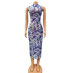 Summer Women's Fashion Sexy Mesh See-Through Print Dress For Women 25 Summer Women's Fashion Sexy Mesh See-Through Print Dress For Women -Deals Toggenix Store 140614f95f77303e