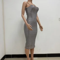 Summer Women's Sleeveless Low Back Straps Sequin Party Dress -Deals Toggenix Store 1608ab519c7f79ac