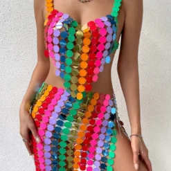 Women Sexy Sequined Two-piece Suit -Deals Toggenix Store 16bfc2024d012345