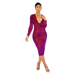 Women's Tight Fitting Sexy Print Women's Dress -Deals Toggenix Store 1763e44bb0697a8e