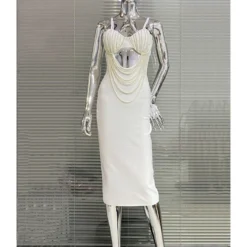 Gorgeous Beaded Sexy Cutout Strap Elegant Chic White Bandage Evening Gown 32 Gorgeous Beaded Sexy Cutout Strap Elegant Chic White Bandage Evening Gown -Deals Toggenix Store 185024a47f7bd22e