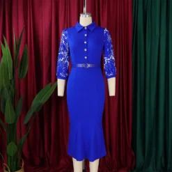 Women Printed Long Sleeve Patchwork Dress -Deals Toggenix Store 1a84f33cb8ef8f4d