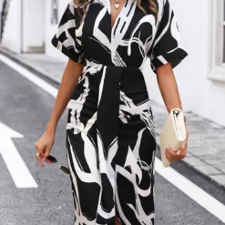 Women V-neck Irregular Dress 19 Women V-neck Irregular Dress -Deals Toggenix Store 1af6df90c5828a9f