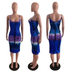 Ladies Fashion Casual Print Strap Dress -Deals Toggenix Store 1bfdc944b92d9b58