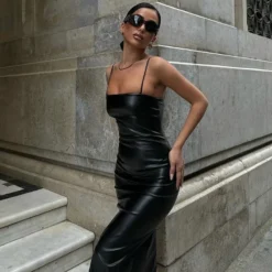 Women Spring Summer Backless Lace-Up Slit Dress -Deals Toggenix Store 1c75430ba242400e