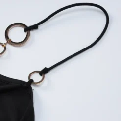 Women's Summer Sexy Low Cut Hoop Patchwork Halter Neck Low Back Slit Dress -Deals Toggenix Store 1cf6982d88596e0d