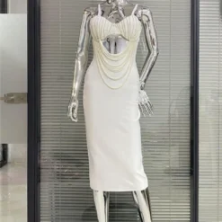 Gorgeous Beaded Sexy Cutout Strap Elegant Chic White Bandage Evening Gown 39 Gorgeous Beaded Sexy Cutout Strap Elegant Chic White Bandage Evening Gown -Deals Toggenix Store 1d3188c36deddce7