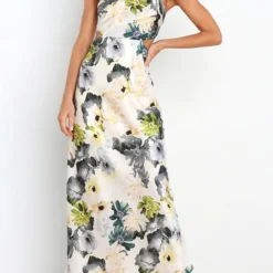 Summer Lace-up Printed Satin Chic Elegant Dress For Women