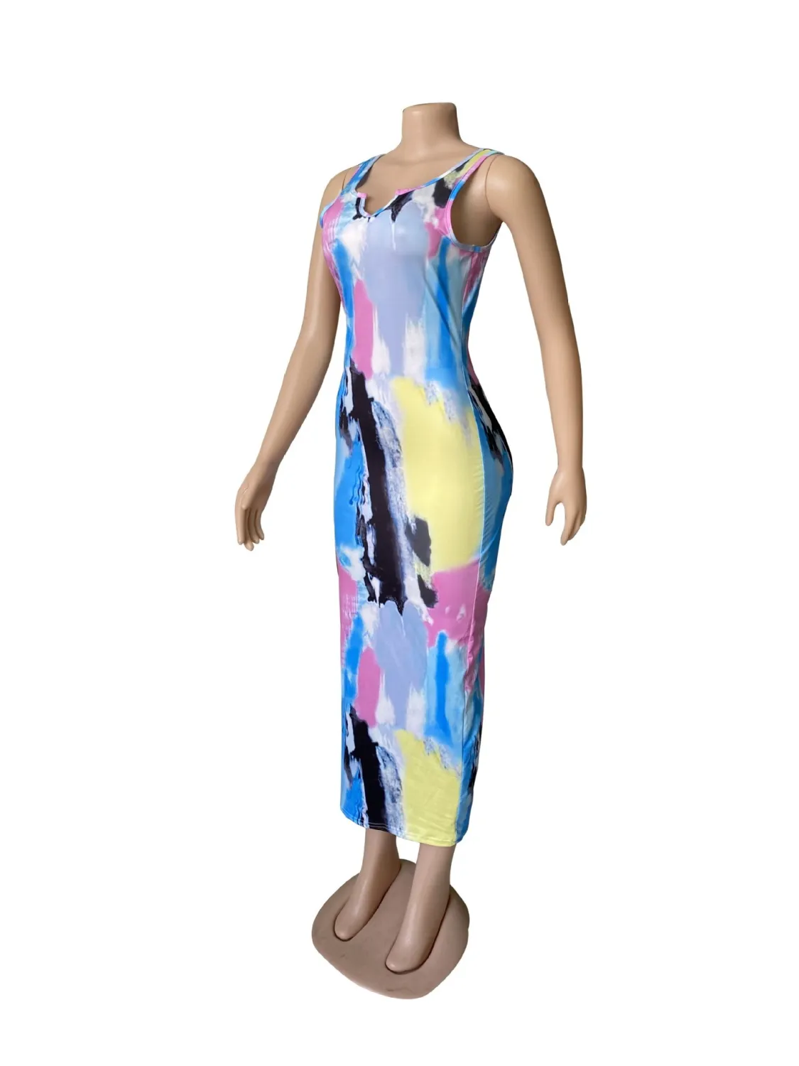 Sexy Style Graffiti Sling Irregular Dress 11 Sexy Style Graffiti Sling Irregular Dress - Image 11