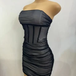 Women Sexy Off-the-shoulder Strapless Bodycon Pleated Dress 19 Women Sexy Off-the-shoulder Strapless Bodycon Pleated Dress -Deals Toggenix Store 1df03dbeea5d183b