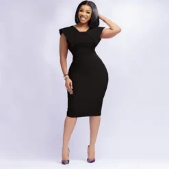 Women's Sleeveless Square Neck Zipper Slit Office Dress 25 Women's Sleeveless Square Neck Zipper Slit Office Dress -Deals Toggenix Store 1e015a74d8ad39fb