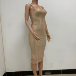 Summer Women's Sleeveless Low Back Straps Sequin Party Dress -Deals Toggenix Store 1f9c1a090c39a227