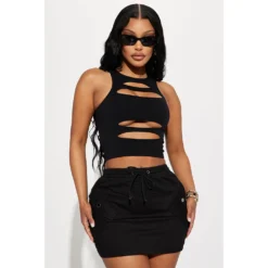Women'S Summer Sexy Hollow Sleeveless Two-Piece Skirt Set -Deals Toggenix Store 20d647d12848bd6e