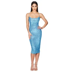 Summer Women's Sleeveless Low Back Straps Sequin Party Dress -Deals Toggenix Store 2111de19f557f222