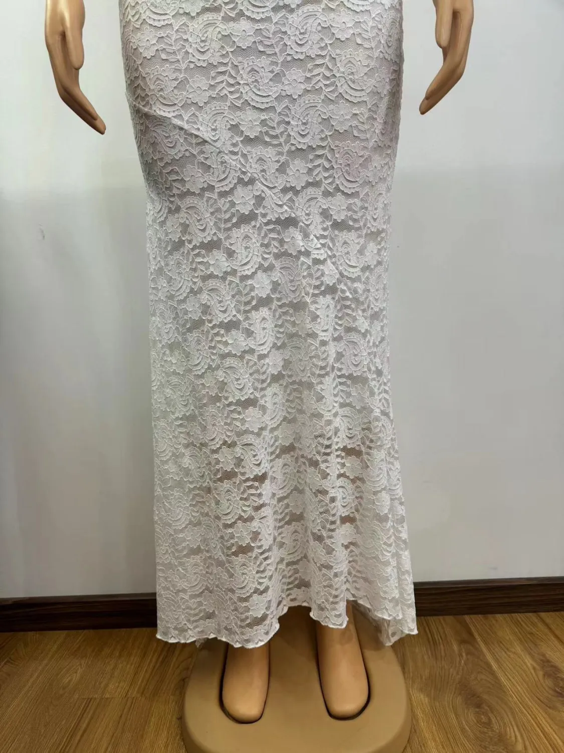 Women Sexy Pleated Top And Lace Skirt Two-piece Set 11 Women Sexy Pleated Top And Lace Skirt Two-piece Set - Image 11