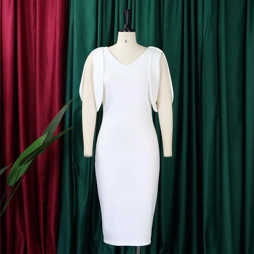 Summer Fashion Chic Elegant Office Bodycon Office Plus Size African Dress 5 Summer Fashion Chic Elegant Office Bodycon Office Plus Size African Dress - Image 5