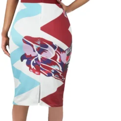 Fashion Print Zip Short Sleeve Tight Fitting Bodycon Dress -Deals Toggenix Store 28ed7db9dc822b38