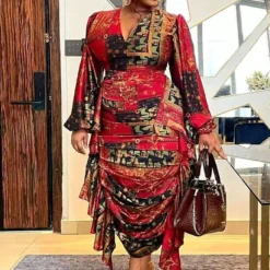 Sexy Printed Ruffled Balloon Sleeve Slim Long Sleeve Bodycon Dress 20 Sexy Printed Ruffled Balloon Sleeve Slim Long Sleeve Bodycon Dress -Deals Toggenix Store 299f1cf1dd1e1802