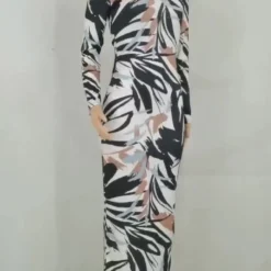 Women Ribbed Printed Dress -Deals Toggenix Store 29cf9bfdd36e53f7