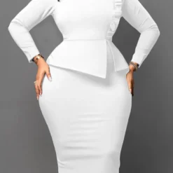 Spring Chic Slim Pencil Skirt Fashion Bodycon Africa Plus Size Dress 22 Spring Chic Slim Pencil Skirt Fashion Bodycon Africa Plus Size Dress -Deals Toggenix Store 2b693f6132812a14