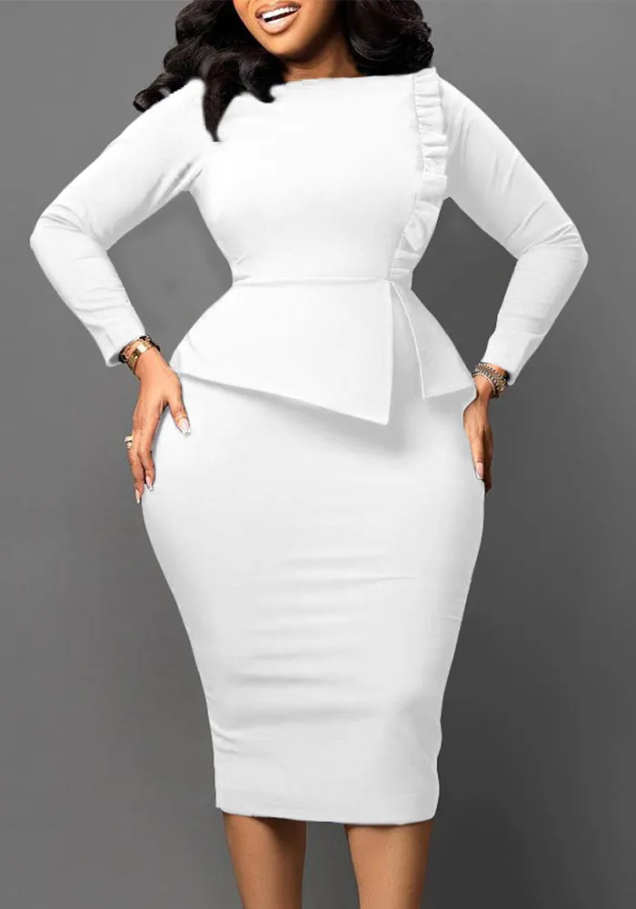 Spring Chic Slim Pencil Skirt Fashion Bodycon Africa Plus Size Dress 3 Spring Chic Slim Pencil Skirt Fashion Bodycon Africa Plus Size Dress - Image 3