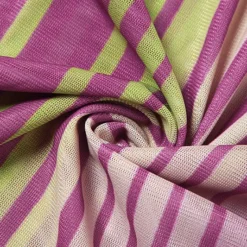 Women's Summer Round Neck Pullover Striped Mesh Print See-Through Sexy Slim Bodycon Dress -Deals Toggenix Store 2beeccf6b8f2e82d